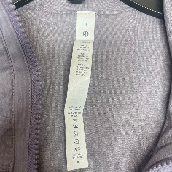 Lululemon Dance Studio Reversible Jacket Just Lavender SZ 4 - Picture 3 of 11